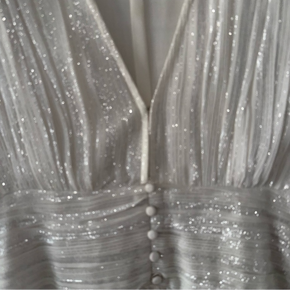 Rococo Sand White Ruffled short Dress - Picture 11 of 13